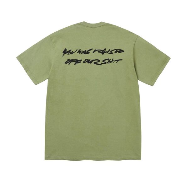 Supreme Men's Moss Futura Box Logo Crew Neck T-Shirt SS24T21 - Picture 2 of 2